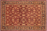 Antique Tabriz Emmeline Aubergine/Blue Wool Rug - 9'2''X12'2''