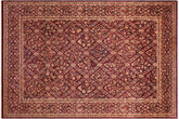 Traditional Nadeem Megan Aubergine Aubergine Hand Knotted Area rugs 9X12