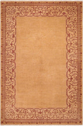 handmade Modern Kafkaz Green Ivory Hand Knotted RECTANGLE 100% WOOL area rug 9X10