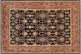 handmade Transitional Kafkaz Blue Brown Hand Knotted RECTANGLE 100% WOOL area rug 9' x 12'