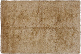 handmade Modern Shag Gold Gold Hand Knotted RECTANGLE 100% WOOL area rug 5' x 8'