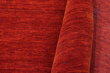 handmade Modern Gabbeh Rust Rust Hand-made RECTANGLE 100% WOOL area rug 8x10