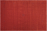 handmade Modern Gabbeh Rust Rust Hand-made RECTANGLE 100% WOOL area rug 8x10