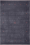 handmade Modern Gabbeh Grayish Blu Bluish Gray Hand-made RECTANGLE 100% WOOL area rug 8x10