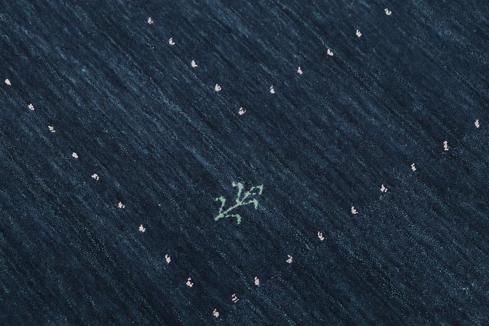 handmade Modern Gabbeh Blue Light Blue Hand-made RECTANGLE 100% WOOL area rug 8x10