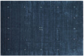 handmade Modern Gabbeh Blue Light Blue Hand-made RECTANGLE 100% WOOL area rug 8x10