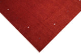 handmade Modern Gabbeh Rust Rust Hand-made RECTANGLE 100% WOOL area rug 9x12
