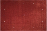 handmade Modern Gabbeh Rust Rust Hand-made RECTANGLE 100% WOOL area rug 9x12