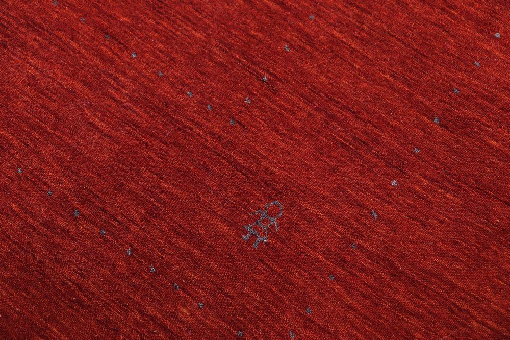handmade Modern Gabbeh Rust Rust Hand-made RECTANGLE 100% WOOL area rug 9x12