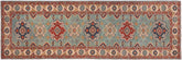 handmade Geometric Kazak light Green Beige Hand-made RUNNER 100% WOOL area rug 3x10