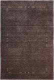 handmade Modern Gabbeh Gray Gray Hand-made RECTANGLE 100% WOOL area rug 5x8