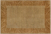 handmade Modern Kafkaz Lt. Green Brown Hand Knotted RECTANGLE 100% WOOL area rug 9' x 12'