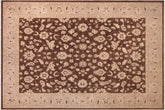 handmade Traditional Kafkaz Brown Lt. Gray Hand Knotted RECTANGLE 100% WOOL area rug 9x12