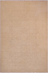 handmade Transitional Kafkaz Lt. Gold Gold Hand Knotted RECTANGLE 100% WOOL area rug 5X6