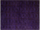 handmade Over Dyed Over Dyed Purple Red Hand Knotted RECTANGLE 100% WOOL area rug 5' x 6'