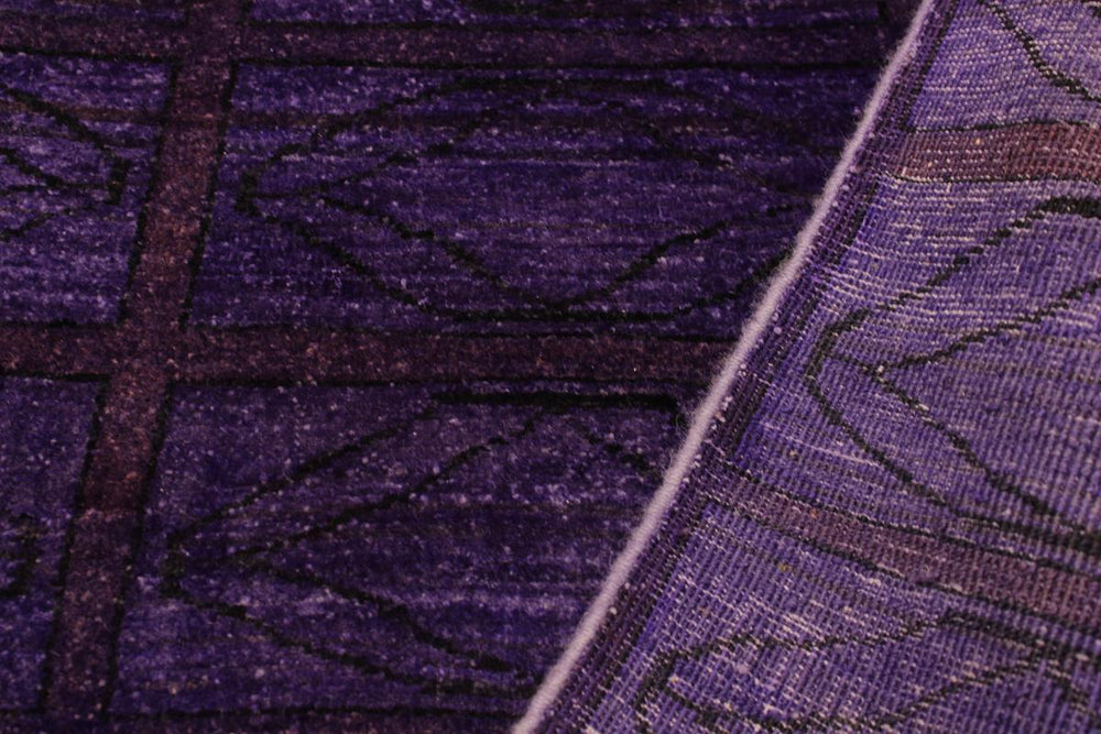 A08172, 410"x 6 4",Over Dyed ,5x6,Purple,RED,Hand-knotted ,Pakistan ,100% Wool ,Rectangle ,652671171765