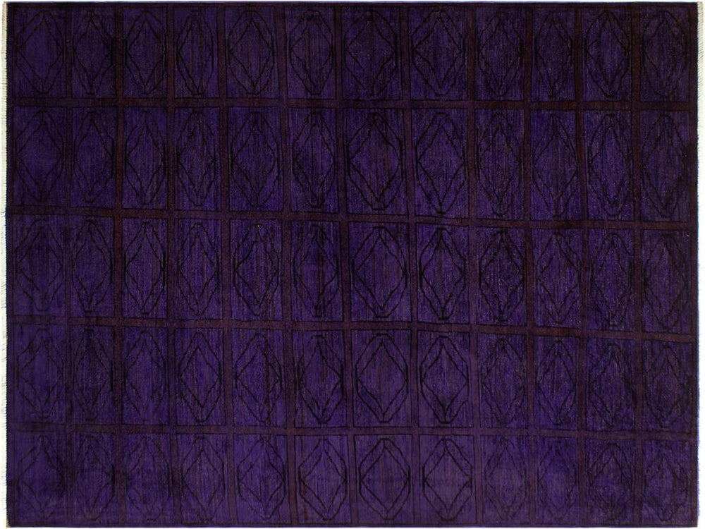 A08172, 410"x 6 4",Over Dyed ,5x6,Purple,RED,Hand-knotted ,Pakistan ,100% Wool ,Rectangle ,652671171765