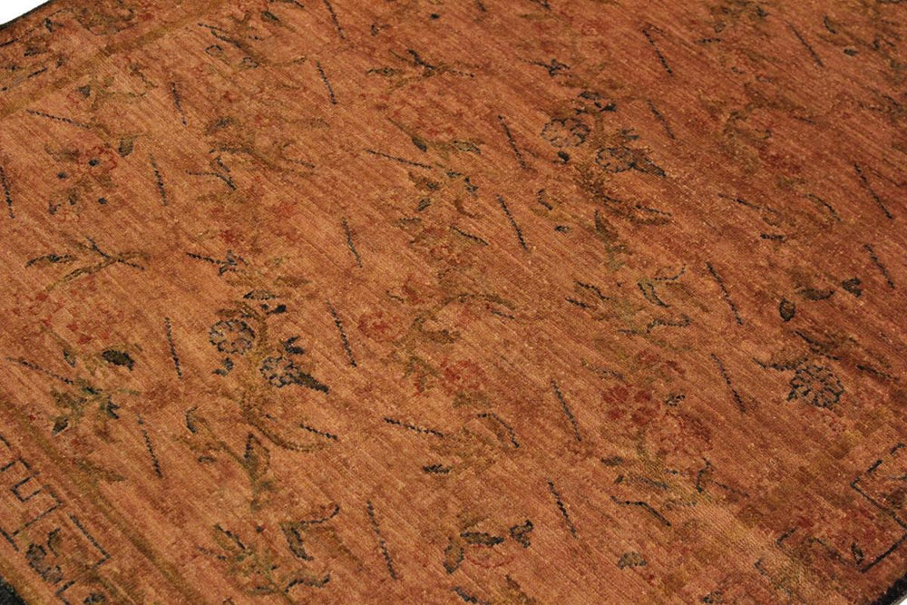 A08173, 4 1"x 5 8",Over Dyed ,4x6,Orange,ORANGE,Hand-knotted ,Pakistan ,100% Wool ,Rectangle ,652671171772