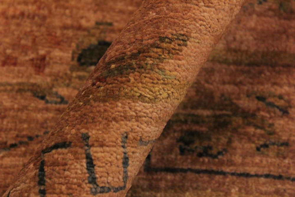 A08173, 4 1"x 5 8",Over Dyed ,4x6,Orange,ORANGE,Hand-knotted ,Pakistan ,100% Wool ,Rectangle ,652671171772