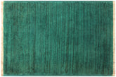 handmade Over Dyed Over Dyed Green Green Hand Knotted RECTANGLE 100% WOOL area rug 2' x 3'