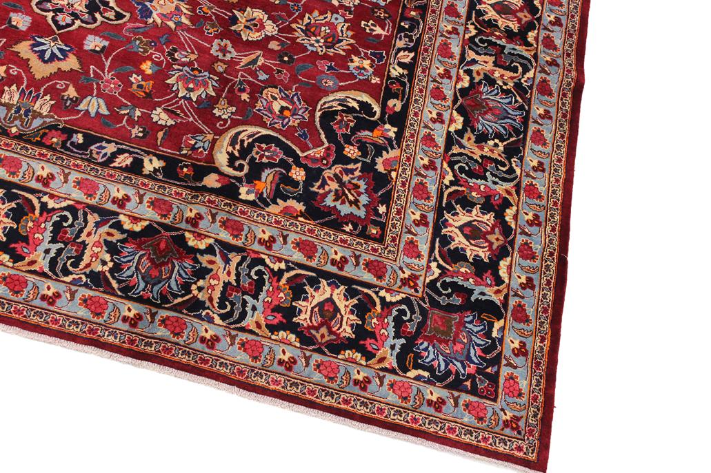 handmade Traditional Antique Red Black Hand Knotted RECTANGLE 100% Wool Pile area rug 10x13