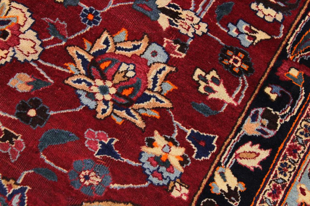 handmade Traditional Antique Red Black Hand Knotted RECTANGLE 100% Wool Pile area rug 10x13