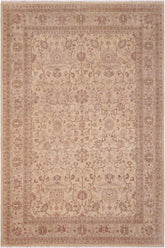 handmade Traditional Kafkaz Gold Lt. Gray Hand Knotted RECTANGLE 100% WOOL area rug 6'X9'