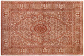 handmade Traditional Tajdar Brown Brown Hand Knotted RECTANGLE 100% WOOL area rug 6x9
