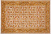 handmade Transitional Design Lt. Gray Gold Hand Knotted RECTANGLE 100% WOOL area rug 6' x 9'