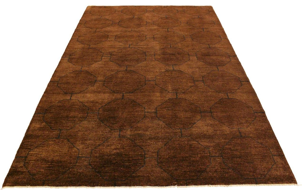 A09038, 511"x 8 6",Over Dyed ,6x9,Brown,BLUE,Hand-knotted ,Pakistan ,100% Wool ,Rectangle ,652671173721