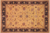 handmade Traditional Kafkaz Gold Blue Hand Knotted RECTANGLE 100% WOOL area rug 9x11