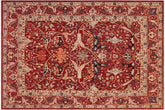 handmade Traditional Kafkaz Rust Rust Hand Knotted RECTANGLE 100% WOOL area rug 8x10