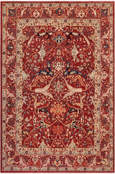 handmade Traditional Kafkaz Rust Rust Hand Knotted RECTANGLE 100% WOOL area rug 8X10