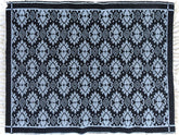 handmade Transitional Double Side Black Blue Hand-Woven RECTANGLE 100% WOOL area rug 4x6
