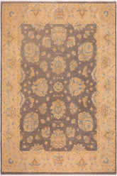 handmade Traditional Kafkaz Gray Tan Hand Knotted RECTANGLE 100% WOOL area rug 10X13