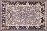 handmade Traditional Kafkaz Gray Blue Hand Knotted RECTANGLE 100% WOOL area rug 9x12