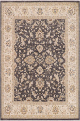 handmade Traditional Kafkaz Gray Ivory Hand Knotted RECTANGLE 100% WOOL area rug 8X10