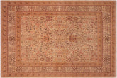 handmade Traditional Kafkaz Tan Tan Hand Knotted RECTANGLE 100% WOOL area rug 8' x 10'
