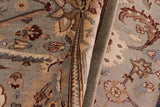 handmade Traditional Lahore Greenish Gr Gold Hand Knotted RECTANGLE 100% WOOL area rug 8x10
