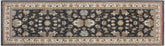 handmade Traditional Kafkaz Gray Ivory Hand Knotted RUNNER 100% WOOL area rug 3' x 8'