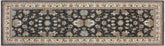 handmade Traditional Kafkaz Gray Ivory Hand Knotted RUNNER 100% WOOL area rug 3X8