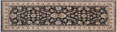 handmade Traditional Kafkaz Gray Ivory Hand Knotted RUNNER 100% WOOL area rug 3X8