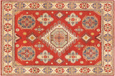 handmade Geometric Kazak Rust Beige Hand Knotted RECTANGLE 100% WOOL area rug 8'X10'