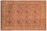 handmade Transitional William Tan Gold Hand Knotted RECTANGLE 100% WOOL area rug 8x10