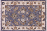 handmade Traditional Kafkaz Gray Ivory Hand Knotted RECTANGLE 100% WOOL area rug 2x3