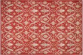 handmade Modern Kafkaz Red Red Hand Knotted RECTANGLE 100% WOOL area rug 9' x 12'