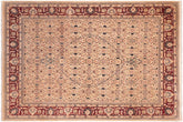 handmade Traditional Tabriz Beige Red Hand Knotted RECTANGLE 100% WOOL area rug 8 x 10