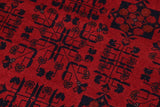 handmade Tribal Biljik Khal Mohammadi Red Black Hand Knotted RECTANGLE 100% WOOL area rug