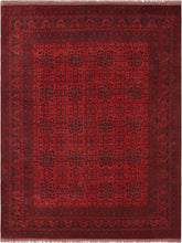 handmade Tribal Biljik Khal Mohammadi Red Blue Hand Knotted RECTANGLE 100% WOOL area rug 10x13