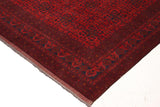 handmade Tribal Biljik Khal Mohammadi Red Black Hand Knotted RECTANGLE 100% WOOL area rug